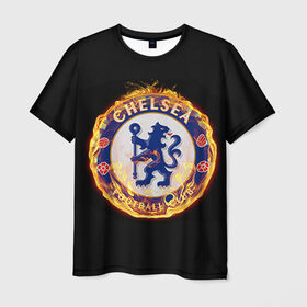 Мужская футболка 3D с принтом Chelsea в Белгороде, 100% полиэфир | прямой крой, круглый вырез горловины, длина до линии бедер | chelsea | football. | английская премьер лига | апл | футбол | челси