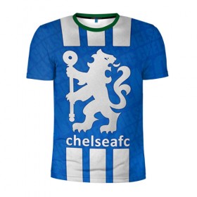Мужская футболка 3D спортивная с принтом Chelsea в Белгороде, 100% полиэстер с улучшенными характеристиками | приталенный силуэт, круглая горловина, широкие плечи, сужается к линии бедра | chelsea | football. | английская премьер лига | апл | футбол | челси