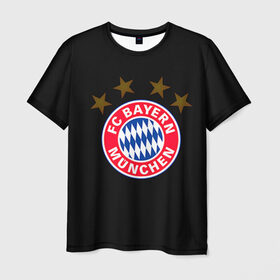 Мужская футболка 3D с принтом Bayern в Белгороде, 100% полиэфир | прямой крой, круглый вырез горловины, длина до линии бедер | bayern | football | бавария | бундеслига | немецкий чемпионат | футбол