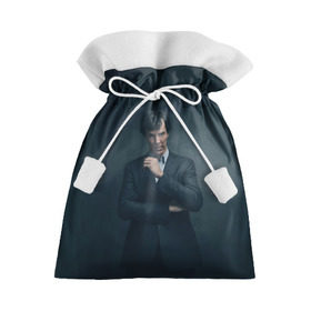 Подарочный 3D мешок с принтом Шерлок 2017 в Белгороде, 100% полиэстер | Размер: 29*39 см | Тематика изображения на принте: holmes | sherlock | бенедикт | камбербатч | холмс | шерлок