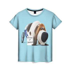 Женская футболка 3D с принтом Веселые животные в Белгороде, 100% полиэфир ( синтетическое хлопкоподобное полотно) | прямой крой, круглый вырез горловины, длина до линии бедер | веселые животные | домашние животные | котики | кролики | мультики | прикол | прикольные надписи | собаки