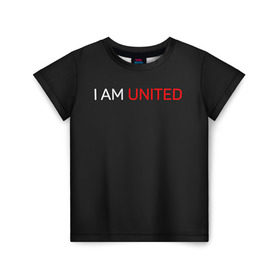 Детская футболка 3D с принтом Manchester United team в Белгороде, 100% гипоаллергенный полиэфир | прямой крой, круглый вырез горловины, длина до линии бедер, чуть спущенное плечо, ткань немного тянется | Тематика изображения на принте: manchester united