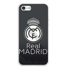 Чехол для iPhone 5/5S матовый с принтом Real Madrid в Белгороде, Силикон | Область печати: задняя сторона чехла, без боковых панелей | real madrid