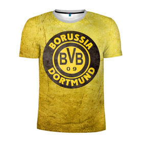 Мужская футболка 3D спортивная с принтом Borussia3 в Белгороде, 100% полиэстер с улучшенными характеристиками | приталенный силуэт, круглая горловина, широкие плечи, сужается к линии бедра | borussia | bvb | football | боруссия | бундеслига | дортмунд | футбол | чемпионат германии