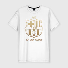 Мужская футболка премиум с принтом Barcelona1 в Белгороде, 92% хлопок, 8% лайкра | приталенный силуэт, круглый вырез ворота, длина до линии бедра, короткий рукав | barcelona | football | барса | барселона | примера | футбол | чемпионат испании