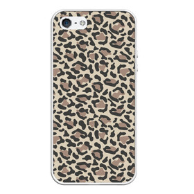 Чехол для iPhone 5/5S матовый с принтом Шкура леопарда 3 в Белгороде, Силикон | Область печати: задняя сторона чехла, без боковых панелей | африка | дикие | животные | леопард