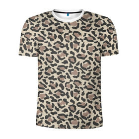 Мужская футболка 3D спортивная с принтом Шкура леопарда 3 в Белгороде, 100% полиэстер с улучшенными характеристиками | приталенный силуэт, круглая горловина, широкие плечи, сужается к линии бедра | африка | дикие | животные | леопард