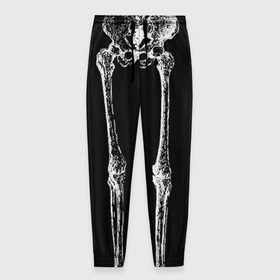 Мужские брюки 3D с принтом Halloween скелет в Белгороде, 100% полиэстер | манжеты по низу, эластичный пояс регулируется шнурком, по бокам два кармана без застежек, внутренняя часть кармана из мелкой сетки | скелет