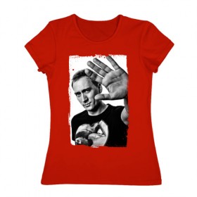 Женская футболка хлопок с принтом Paul van Dyk (retro style) в Белгороде, 100% хлопок | прямой крой, круглый вырез горловины, длина до линии бедер, слегка спущенное плечо | Тематика изображения на принте: 