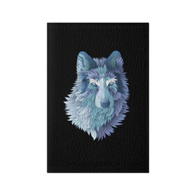 Обложка для паспорта матовая кожа с принтом Седой волк в Белгороде, натуральная матовая кожа | размер 19,3 х 13,7 см; прозрачные пластиковые крепления | Тематика изображения на принте: взгляд | волк | животные | лес | охота | природа | хищник