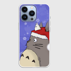 Чехол для iPhone 13 Pro с принтом Тоторо и снег в Белгороде,  |  | totoro | аниме | новогодние аниме | новый год | рождественские аниме | тоторо