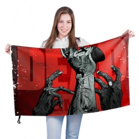 Флаг 3D с принтом To the last bullet в Белгороде, 100% полиэстер | плотность ткани — 95 г/м2, размер — 67 х 109 см. Принт наносится с одной стороны | walking dead