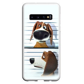 Чехол для Samsung Galaxy S10 с принтом Разыскивается пёс в Белгороде, Силикон | Область печати: задняя сторона чехла, без боковых панелей | dog | fast furry | бигль | большой собачий побег | мартин | мультфильм | оззи | побег | свободу разношерстным | собака