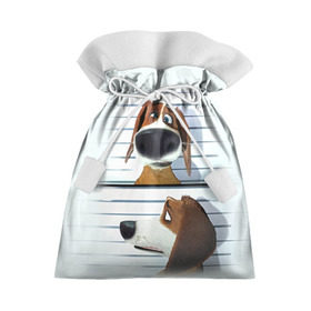 Подарочный 3D мешок с принтом Разыскивается пёс в Белгороде, 100% полиэстер | Размер: 29*39 см | dog | fast furry | бигль | большой собачий побег | мартин | мультфильм | оззи | побег | свободу разношерстным | собака