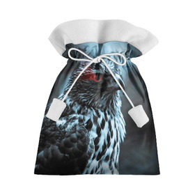 Подарочный 3D мешок с принтом Ночной орёл в Белгороде, 100% полиэстер | Размер: 29*39 см | глаз | крылья | орёл | пернатые | перья | природа | птица