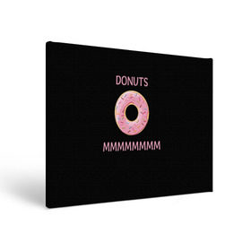 Холст прямоугольный с принтом Donuts в Белгороде, 100% ПВХ |  | Тематика изображения на принте: simpsons