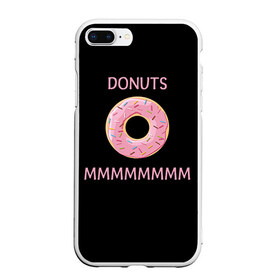Чехол для iPhone 7Plus/8 Plus матовый с принтом Donuts в Белгороде, Силикон | Область печати: задняя сторона чехла, без боковых панелей | simpsons
