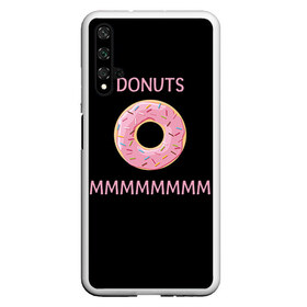 Чехол для Honor 20 с принтом Donuts в Белгороде, Силикон | Область печати: задняя сторона чехла, без боковых панелей | simpsons