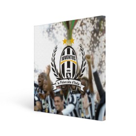 Холст квадратный с принтом Juventus5 в Белгороде, 100% ПВХ |  | football | juve | juventus | seria a | бьянконери | серия а | футбол | чемпионат италии | юве | ювентус