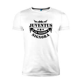Мужская футболка премиум с принтом juventus в Белгороде, 92% хлопок, 8% лайкра | приталенный силуэт, круглый вырез ворота, длина до линии бедра, короткий рукав | juventus | ювентус