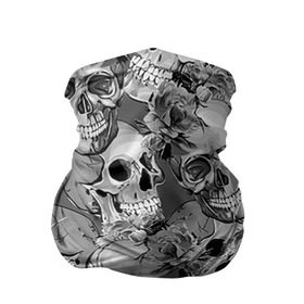Бандана-труба 3D с принтом Хэллуин 8 в Белгороде, 100% полиэстер, ткань с особыми свойствами — Activecool | плотность 150‒180 г/м2; хорошо тянется, но сохраняет форму | 31 октября | halloween | паутина | привидения | теги: хелоуин | хеллоуин | черепа