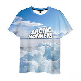 Мужская футболка 3D с принтом Arctic Monkeys в Белгороде, 100% полиэфир | прямой крой, круглый вырез горловины, длина до линии бедер | 