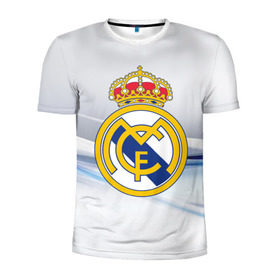 Мужская футболка 3D спортивная с принтом Реал Мадрид в Белгороде, 100% полиэстер с улучшенными характеристиками | приталенный силуэт, круглая горловина, широкие плечи, сужается к линии бедра | real madrid | испания | португалия