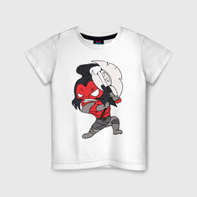 Детская футболка хлопок с принтом Фан Акс Минимализм в Белгороде, 100% хлопок | круглый вырез горловины, полуприлегающий силуэт, длина до линии бедер | 