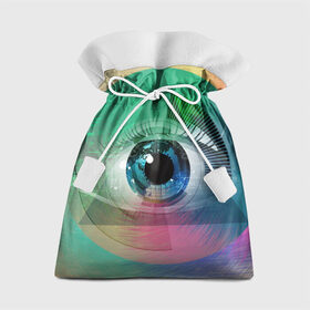 Подарочный 3D мешок с принтом Глаз в Белгороде, 100% полиэстер | Размер: 29*39 см | дизайн | красота | текстура