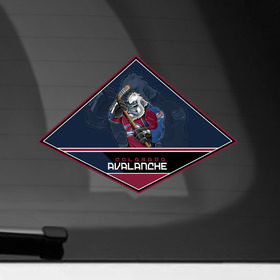 Наклейка на автомобиль с принтом NHL: Colorado Avalanche в Белгороде, ПВХ |  | Тематика изображения на принте: nhl