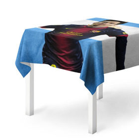 Скатерть 3D с принтом Messi from Argentina в Белгороде, 100% полиэстер (ткань не мнется и не растягивается) | Размер: 150*150 см | Тематика изображения на принте: аргентина | барселона | месси | футбол
