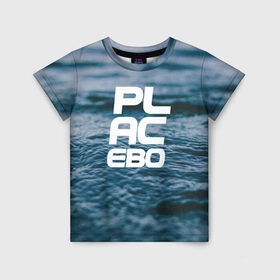 Детская футболка 3D с принтом Placebo в Белгороде, 100% гипоаллергенный полиэфир | прямой крой, круглый вырез горловины, длина до линии бедер, чуть спущенное плечо, ткань немного тянется | rok | панк | плацебо | рок