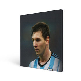 Холст квадратный с принтом Leo Messi в Белгороде, 100% ПВХ |  | fc barcelona | football | lionel messi | messi | аргентина | барса | лео месси | фк барселона | футбол