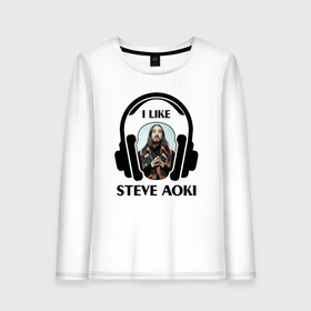 Женский лонгслив хлопок с принтом I like Steve Aoki в Белгороде, 100% хлопок |  | beatport | club | dim mak | dj | edm | electro | house | i like | music | production | radio | steve aoki | techno | top | trance | дискотека | звезда | клуб | любимчик | мне нравится | музыка | музыкант | наушники | продюссер | радио | фестиваль