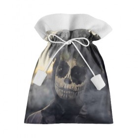 Подарочный 3D мешок с принтом Dia de los muertos в Белгороде, 100% полиэстер | Размер: 29*39 см | Тематика изображения на принте: девушка | день мёртвых | дым | зомби | мертвец | праздник