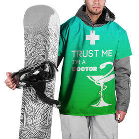 Накидка на куртку 3D с принтом Trust me, i`m a doctor в Белгороде, 100% полиэстер |  | врач | врачи | доктор | профессии | профессия | работа | хирург