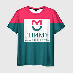 Мужская футболка 3D с принтом РНИМУ в Белгороде, 100% полиэфир | прямой крой, круглый вырез горловины, длина до линии бедер | врач | врачи | доктор | профессии | профессия | работа | хирург