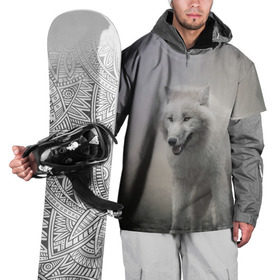 Накидка на куртку 3D с принтом Волк в Белгороде, 100% полиэстер |  | волки | хищник
