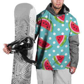 Накидка на куртку 3D с принтом Арбузный рай в Белгороде, 100% полиэстер |  | berry | eat | fruit | pattern | sweet | watermelon | арбуз | еда | сладость | узор | фрукт | ягода