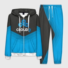 Мужской костюм 3D с принтом Cloud 9 Uniform в Белгороде, 100% полиэстер | Манжеты и пояс оформлены тканевой резинкой, двухслойный капюшон со шнурком для регулировки, карманы спереди | Тематика изображения на принте: counter strike | cs go | swat | terrorist | контр страйк | кс го | спецназ