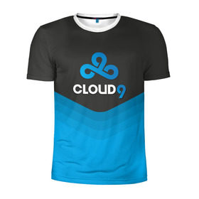 Мужская футболка 3D спортивная с принтом Cloud 9 Uniform в Белгороде, 100% полиэстер с улучшенными характеристиками | приталенный силуэт, круглая горловина, широкие плечи, сужается к линии бедра | counter strike | cs go | swat | terrorist | контр страйк | кс го | спецназ