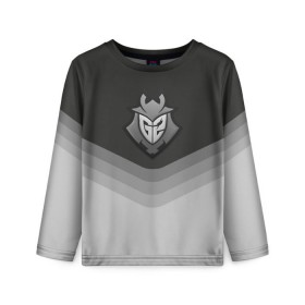 Детский лонгслив 3D с принтом G2 Esports Uniform в Белгороде, 100% полиэстер | длинные рукава, круглый вырез горловины, полуприлегающий силуэт
 | counter strike | cs go | g2 esports | swat | terrorist | г2 еспорт | контр страйк | кс го | спецназ