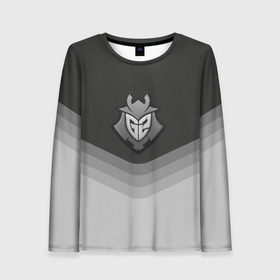 Женский лонгслив 3D с принтом G2 Esports Uniform в Белгороде, 100% полиэстер | длинные рукава, круглый вырез горловины, полуприлегающий силуэт | counter strike | cs go | g2 esports | swat | terrorist | г2 еспорт | контр страйк | кс го | спецназ