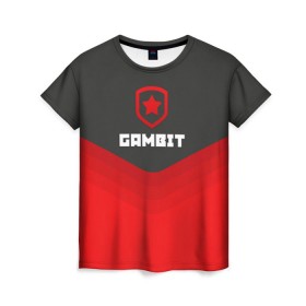 Женская футболка 3D с принтом Gambit Gaming Uniform в Белгороде, 100% полиэфир ( синтетическое хлопкоподобное полотно) | прямой крой, круглый вырез горловины, длина до линии бедер | counter strike | cs go | gambit | swat | terrorist | гамбит | контр страйк | кс го | спецназ