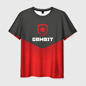 Мужская футболка 3D с принтом Gambit Gaming Uniform в Белгороде, 100% полиэфир | прямой крой, круглый вырез горловины, длина до линии бедер | counter strike | cs go | gambit | swat | terrorist | гамбит | контр страйк | кс го | спецназ