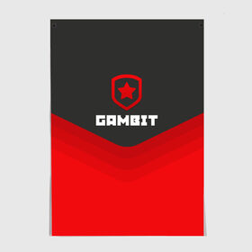 Постер с принтом Gambit Gaming Uniform в Белгороде, 100% бумага
 | бумага, плотность 150 мг. Матовая, но за счет высокого коэффициента гладкости имеет небольшой блеск и дает на свету блики, но в отличии от глянцевой бумаги не покрыта лаком | counter strike | cs go | gambit | swat | terrorist | гамбит | контр страйк | кс го | спецназ