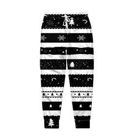 Мужские брюки 3D с принтом Рождество в Белгороде, 100% полиэстер | манжеты по низу, эластичный пояс регулируется шнурком, по бокам два кармана без застежек, внутренняя часть кармана из мелкой сетки | вязаный | рождество | свитер | текстура
