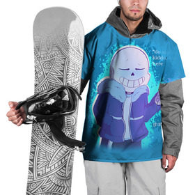 Накидка на куртку 3D с принтом winter Sans в Белгороде, 100% полиэстер |  | Тематика изображения на принте: sans | андертейл | подземелье | санс