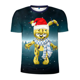 Мужская футболка 3D спортивная с принтом Five Nights At Freddy`s в Белгороде, 100% полиэстер с улучшенными характеристиками | приталенный силуэт, круглая горловина, широкие плечи, сужается к линии бедра | fnaf | freddy | бонни | медведь | мишка | фнаф | фокси | фредди