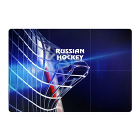 Магнитный плакат 3Х2 с принтом Русский хоккей в Белгороде, Полимерный материал с магнитным слоем | 6 деталей размером 9*9 см | hockey | red machine | красная машина | кхл | русский | сборная россии | хоккей | шайба